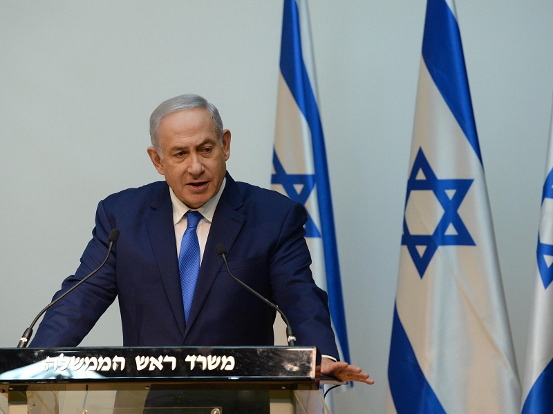 PM Netanyahu speaks at the Prime Minister's Office